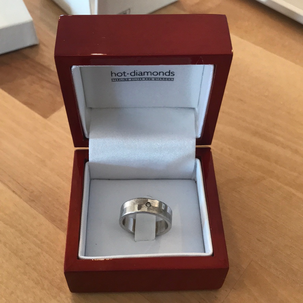 Hot Diamonds Diamond And Sterling Silver Ring